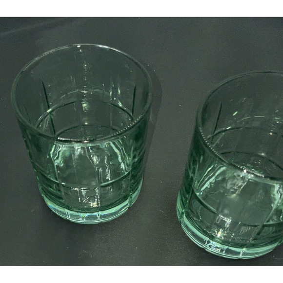 2 Anchor Hocking Tartan Plaid Glasses - Picture 2 of 5